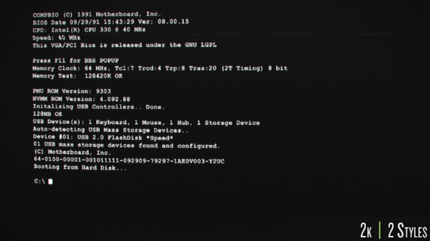 Old Computer Boot Up Screen, Interface Effects Motion Graphics ft. old ...