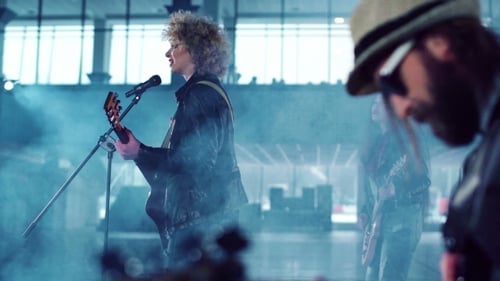 Rock Band Performing While Shooting Music Video