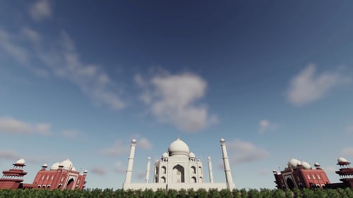 3D Taj Mahal - India