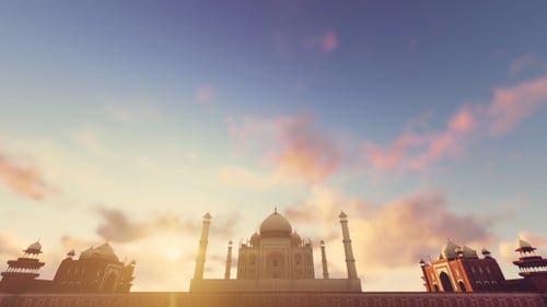 Taj Mahal, Agra, India Timelapse