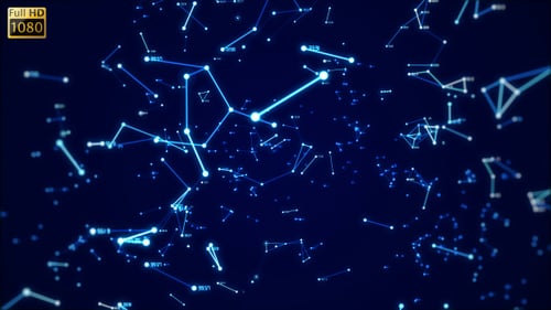 Futuristic Glowing Digital Network Connection Background