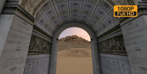Ciel et Monument en Time-lapse