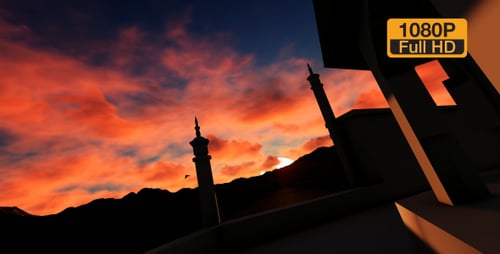 Zeitraffer Taj Mahal und Vögel