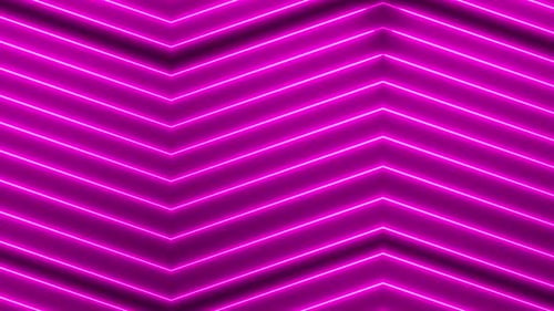 Animated Magenta Neon Chevron Lines Looping Background