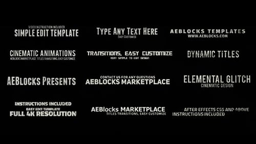 Cinematic Glitch Titles 3