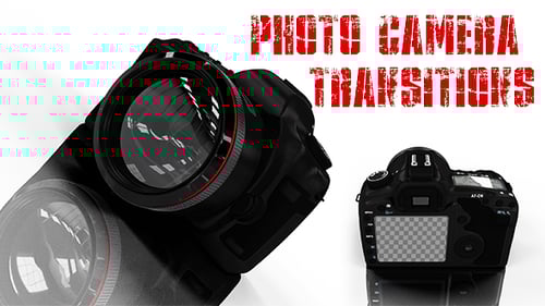 Realistic 3D DSLR Camera Display Reveal Animation