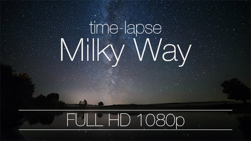 Night Sky Milky Way Galaxy Over River