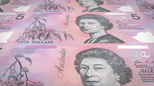 Five Australian Dollars Banknotes