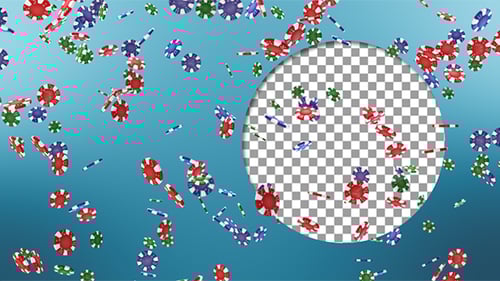 Casino Chips Falling Loop