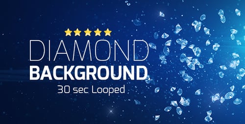 Sparkling Diamonds Particles Logo Reveal