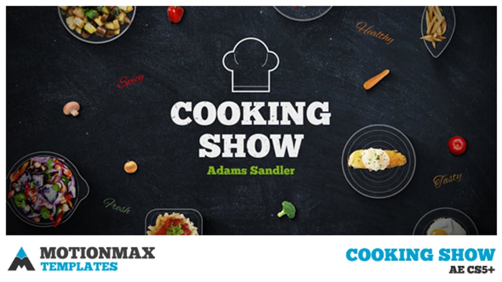 Dynamic Culinary Broadcast Package with Animated Recipes, Broadcast ...