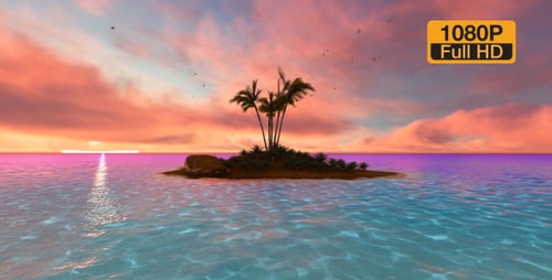 Sunset Island und Palm