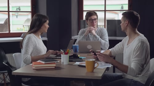 Young Business Team in Office.