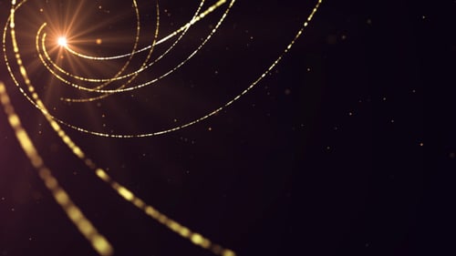 Cinematic Stage Gold Sparks