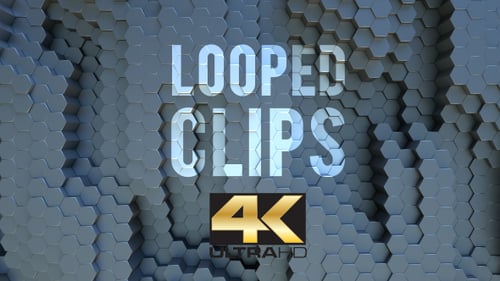 Animated Hexagon Background Looped