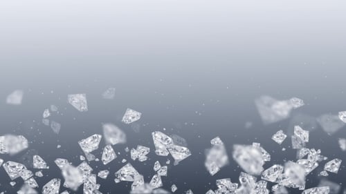 Sparkling Diamonds Flying Upwards Elegant Motion Background Loop