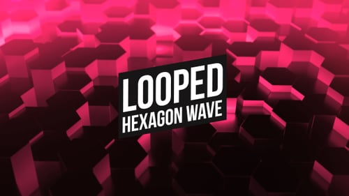 Animated Hexagon Grid Background with Pulsating Light Effect