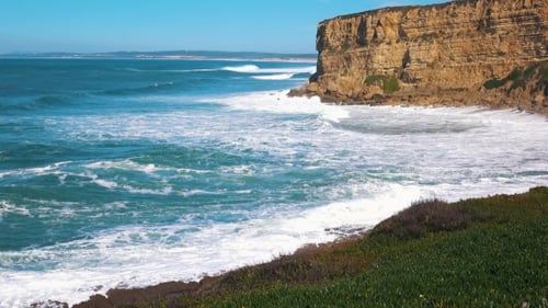 Ocean Waves Incoming on Shore