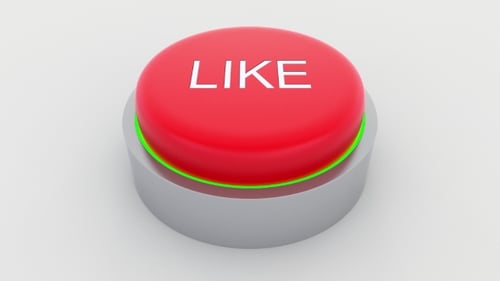 3D Like Button Press Animation