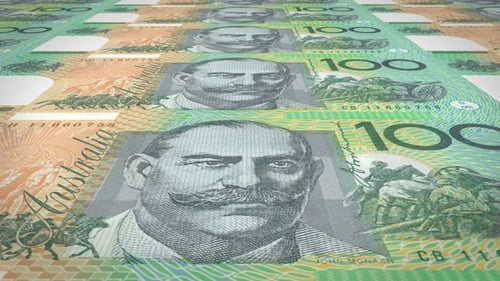 Banknotes of One Hundred Australian Dollars