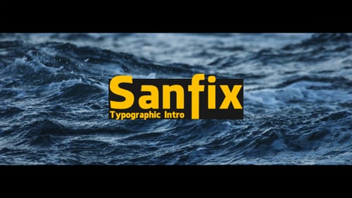 Sanfix - Typographic Intro