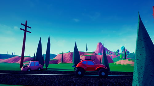 Lowpoly-Auto