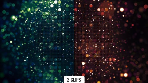 Abstract Particle Light Grid Background Animation
