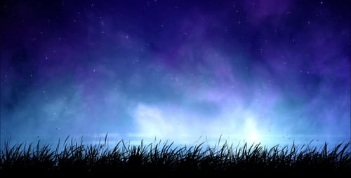 Fog At Night Sky