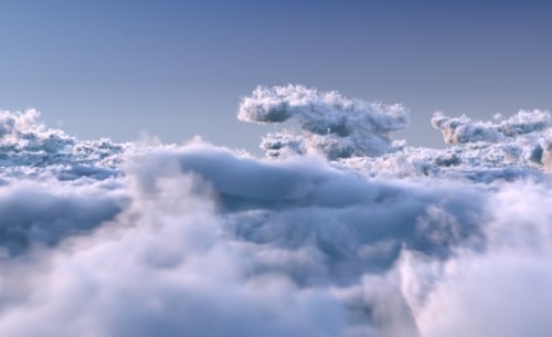 Seamless Flight Through Realistic Clouds with Alpha Channel