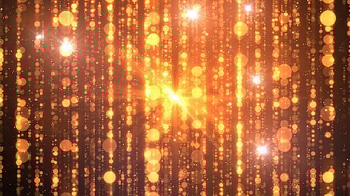Golden Shimmering Particles Celebration Background