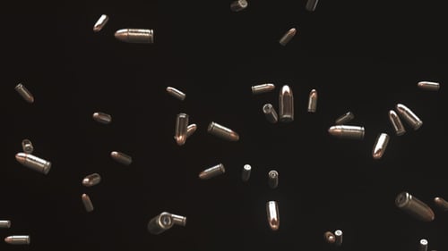 Lluvia infinita de cartuchos de 9 mm