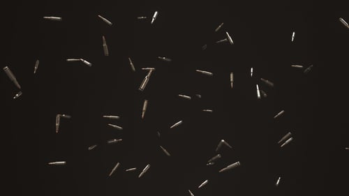 Falling Bullets and Casings Loop Background Animation