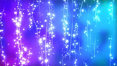 Dynamic Glowing Particles and Wavy Lines Background