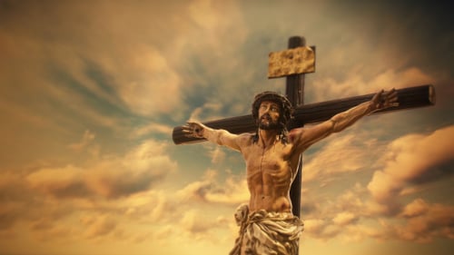 Zeitraffer für die Kreuzigung Jesu Christi