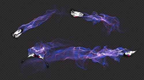 Drapeau de la Corée du Sud Papillon Magnifique Particule Lumière Trailing Flying V2 HD