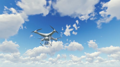 Quadcopter Drone - Cloudy Sky