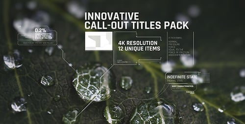 Futuristic HUD Data Call-Out Titles Pack