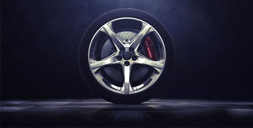 Dynamic Car Wheel Technology Logo Reveal Opener