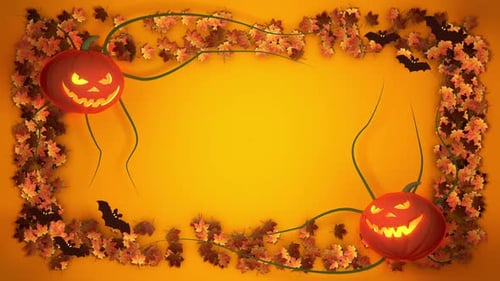 Invitation greeting card with orange copy space and lettering holiday text