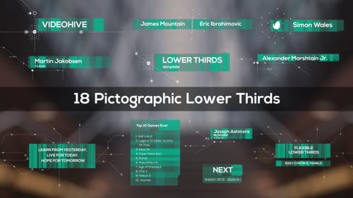 Modern Animated Lower Thirds for Corporate Presentations