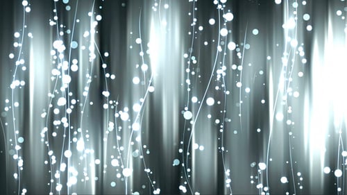 Elegant Shimmering Particles and Wavy Lines Abstract Background