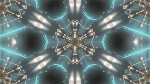 Abstract Geometric Kaleidoscope Loop Background