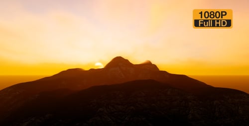 Montaña al atardecer