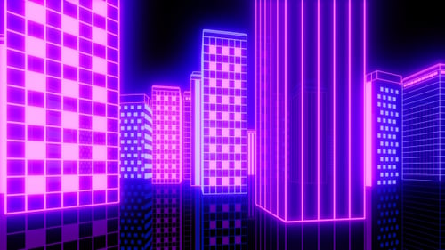 City Night Glow Colorful