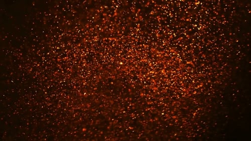 Fiery Red Orange Rising Particles Seamless Loop Background