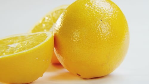 Oranges on White Background