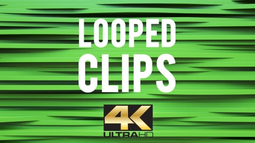 Abstract Green Waving Lines Motion Background Loop