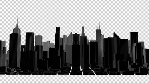 Panorama nocturno de la ciudad