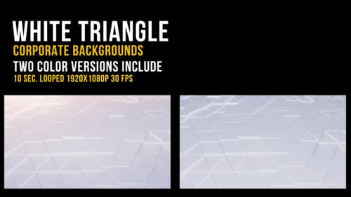 White Geometric Triangle Corporate Background Loop