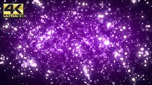 Sparkling Purple Particles Loop Background Animation